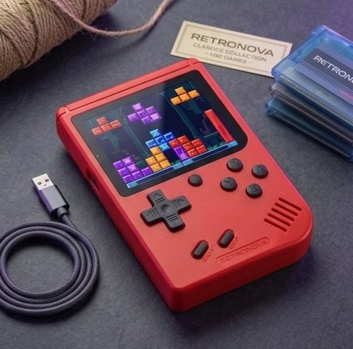 Console Rétro Portable - Édition 500 Jeux Classiques